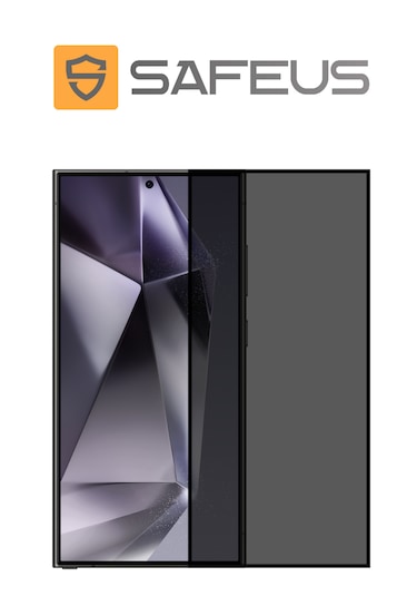 Safeus Tam Kaplayan Hayalet Parmak İzi Bırakmayan Safir Ekran Koruyucu Cam , Samsung S24 Ultra İle Uyumlu