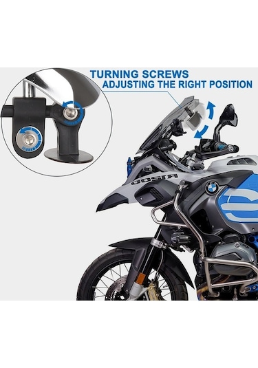 Pazly Motosiklet Dikiz Aynası 180 Derece Kör Nokta Aynası Geniş Açı Dikiz Aynası Bisiklet Scooter İçin, Optik Kör Nokta Aynası