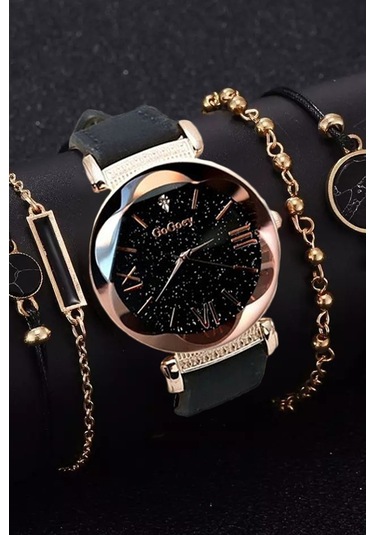 Gogoey Kadın Kol Saati + Bileklik 4 Adet 140776623