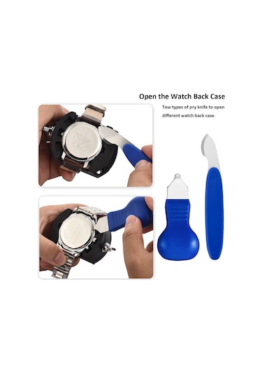 18 Mm İle 50 Mm Arası Ölçüler İçin Saat Tamir Pres Takımı 16 Parça Pil Değişimi İçin Kasa Açma Manivelası Ve Kasa Kapatma Aparatı Diğer