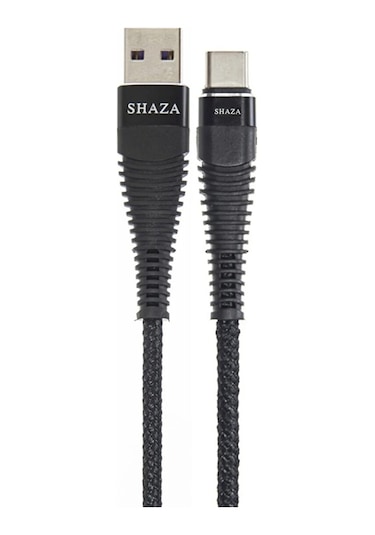 Shaza SG2005UT USB - Type-C 5A 100 W Örgü Hızlı Şarj Kablosu 1 M
