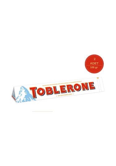Toblerone Beyaz Çikolata 100 Gr - 2 Adet