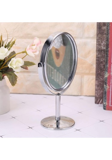 Caş Dekorasyon Gümüş Renk Dönebilen Masa Aynası Gümüş