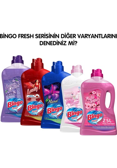 Bingo Fresh Ferah Evim Yüzey Temizleyici Ekonomi Paketi 4 x 2500 ML