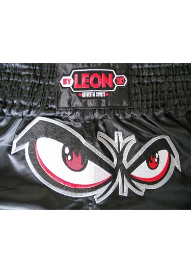 Aksaspor Leon No Fear Muay Thai Ve Kick Boks Şortu Siyah