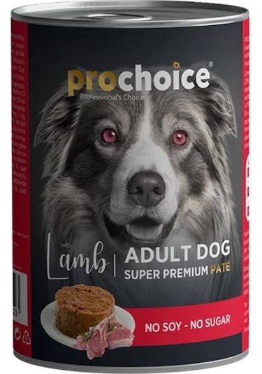 Pro Choice Kuzu Etli Sekersiz Ezme Yetiskin Köpek Konservesi 400gr