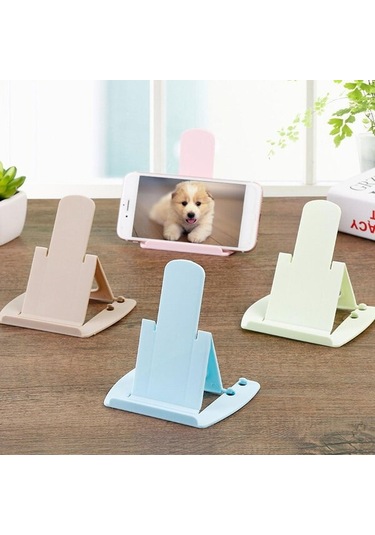 Mini Kart Tipi Cep Telefonu Tutucu Cep Telefonları Standı Tablet Katlanabilir Masaüstü Standı Ev Dekorasyonu İçin Ayarlanabilir Açı