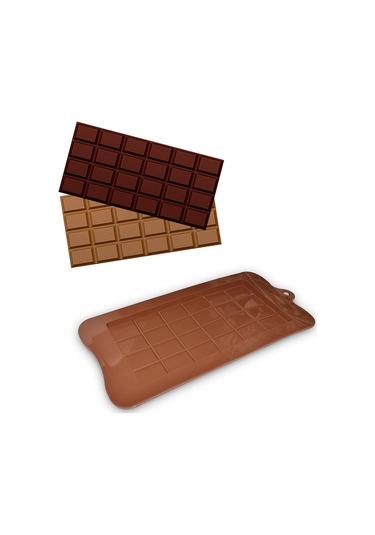 Şekerleme, Dondurma Ve Pişirme İçin 4'lü Yapışmaz Silikon Çikolata Kalıbı Diğer