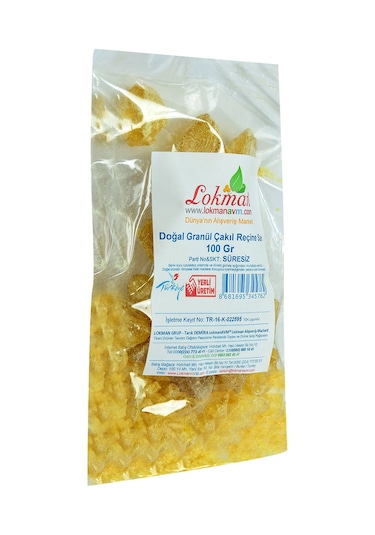 Lokman Doğal Granül Çakıl Reçine Sarı 100 G