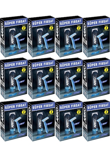 Arko Men Banyo 5 Adet + Cool Köpük Pro 200ml 12 Li Set