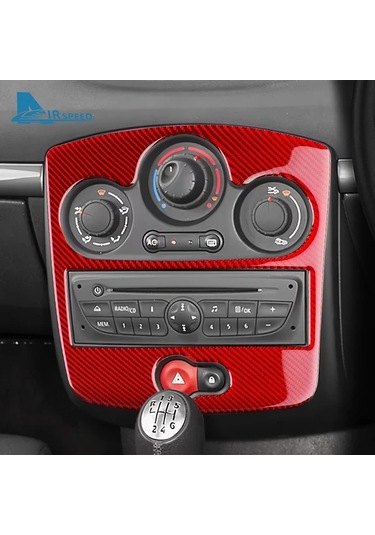 Xuweiwei Renault Clio 3 2006 2012 İçin Siyah Karbon Fiber Kontrol Paneli Yükseltme