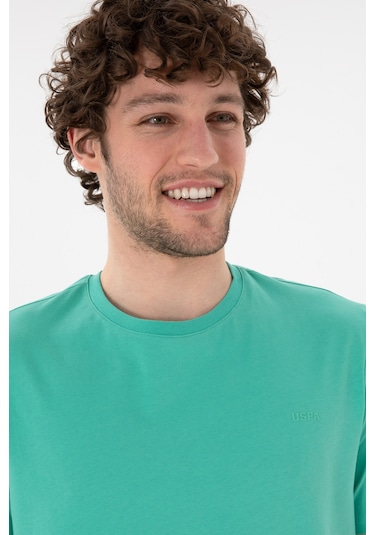 U.S. Polo Assn. Erkek Regular Fit Bisiklet Yaka Mint Basic Tişört 50305928-VR090 U.S. Polo Assn. Erkek Regular Fit Bisiklet Yaka Mint Basic Tişört 50305928-VR090