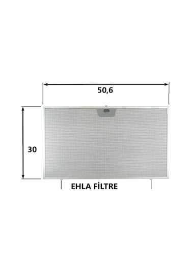 50,5*30 Cm Bosch Uyumlu-Sıemens-Franke-Tek Tırnaklı Davlumbaz Filtresi - 320965417