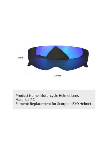 Neevoyu Scorpion Exo Kask İçin Değiştirme Lens - Uv Engelleme, Sis Önleme, Çizik Dayanıklı - Derin Çay Rengi, Güvenli Sürüş İçin