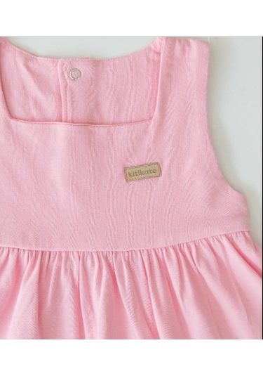 Kitikate Organik Elbise Limo Koyu Pembe Pembe