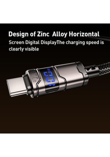 Remax C01-cc 100w Tip-c Tip-c Naylon Örgülü Veri Kablosu, Uzunluğu: 1.2m Siyah