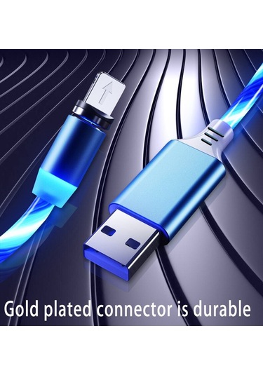 Aydınlık Manyetik Kablo Hızlı Şarj Tipi-c Mikro Usb Kablosu Şarj Cep Telefonu Xiaomi Huawei İphone Uyumlu 14 12 13 11 Kablo
