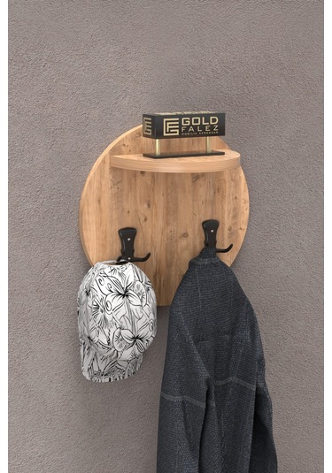 Askılık Duvar Elbise Askılığı Portmanto Üstü Ceviz Diğer