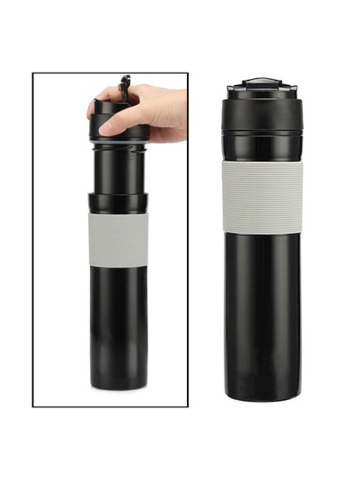 Homyl Ofis Mini Taşınabilir Fransız Basın Kahve Siyah Siyah