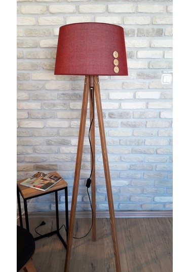 Lambada Düğme Aksesuarlı,3 Ayaklı Lambader,Aydınlatma,Abajur(232636805)