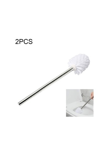 Sones 2 Adet Paslanmaz Çelik Saplı Tuvalet Fırçası Takımı Ev Askı Çerçevesi Temizleme Fırçası