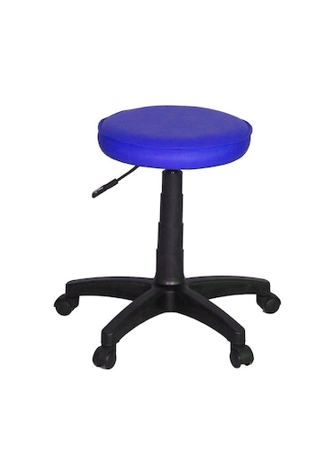 Türksit Amortisörlü Tabure Deri P.Mavi