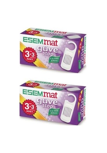 Esemmat Güve Stop 3 Askı 3 Çekmece 2'li Paket