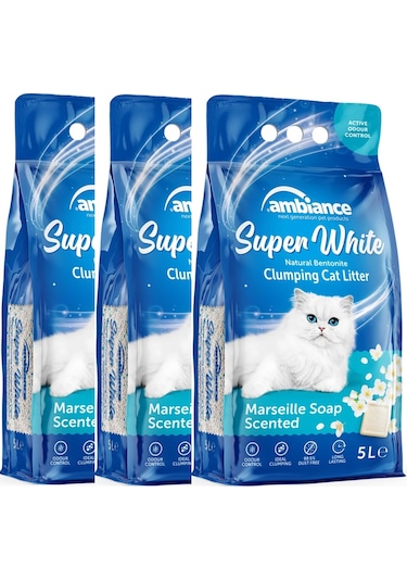 Ambiance Marsilya Sabunu Kedi Kumu 3 x 5 L