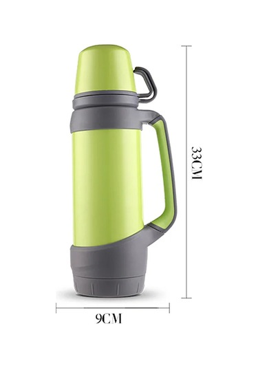 Ranyeek 1200ml Beyaz 304 Çelik Vakum Termos, 12 Saat Isı Saklama, Çift Kapaklı, Dışarıda Kullanıma Uygun, Çay/tablet Kutusu İçeren Seyahat Su Bardağı Beyaz Beyaz