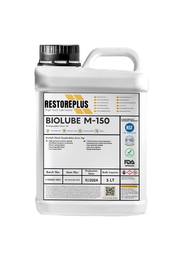 Restoreplus Bıolube M-150 Biyolojik Olarak Parçalanabilen Zincir Yağı 5 L