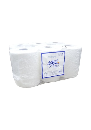 Dolce Hareketli Havlu 21 CM 4 KG 2 Katlı 6'lı Rulo