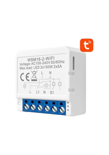 Avatto 2 Kanallı Tuya Wifi Anahtarı Modülü Ile Çift Yönlü Kontrol