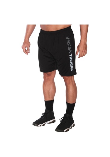 Kingsize Follow The King Stretch Şort Siyah Siyah