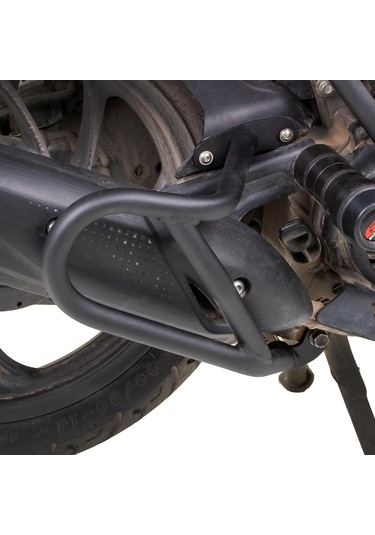 GP Kompozit Honda Dio 2021-2022  Uyumlu Egzoz Koruma Demiri Siyah