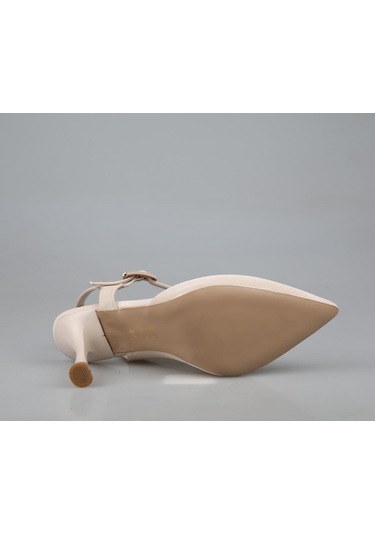 Feles 038-2506 Ten Rengi Kadın Topuklu Ayakkabı Ten Rengi