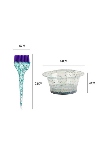 Mufunye Saç Boyama Ve Bakım Seti - Mavi Renk, Fırçalı Ve Kase İkili Paket