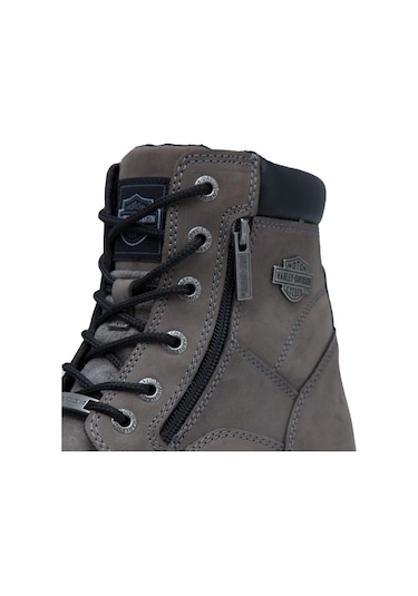 Harley Davidson Erkek Bot 025M100600 Gri Nubuk