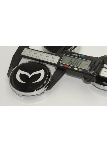 Mazda Batman Logo Jant Göbeği Kapak Seti 60mm