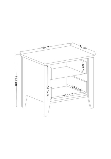 Just Home Mona Komodin - Beyaz / Sepet Beyaz / Sepet