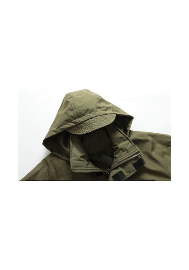 Sımıcg Erkek Gündelik Kapüşonlu Ceket Siyah