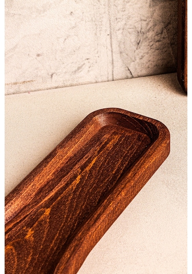 Snippy Toldy - Tezgah Üstü Ahşap Kirli Kaşık Altlığı Kirli Kaşıklık Kepçe Altlığı Ahşap