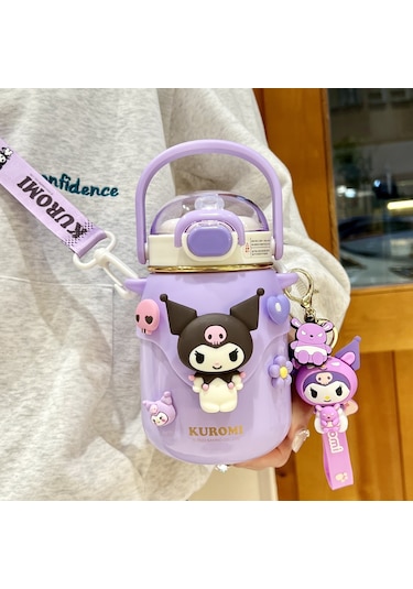 Jolıta Sanrio Kuromi 316 Yalıtımlı Öğrenci Su Şişesi 700 ML Mor
