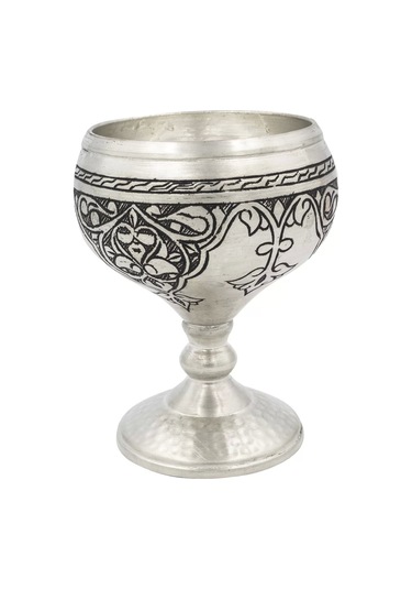 Bakır Kadeh Oyma Nakış İşleme