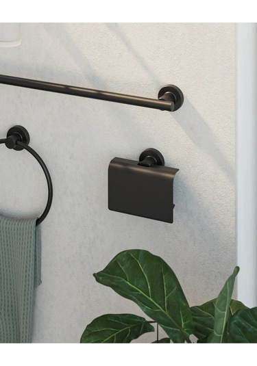 Tecno Black Tuvalet Kağıtlık - Mat Siyah Mat Siyah