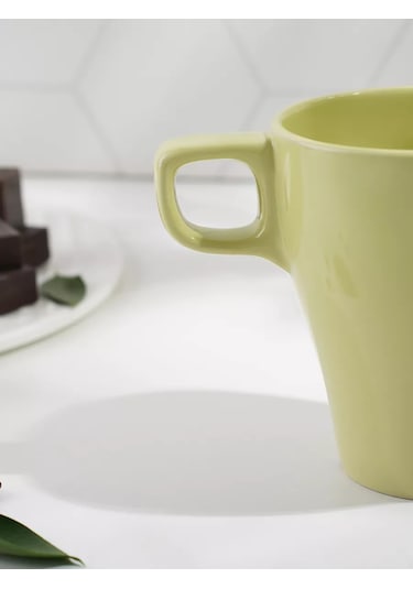 Dolana Çay Ve Kahve İçin Seramik Kupa "coffee Break" 280 Ml 174939525 Yeşil