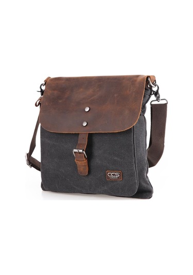 Ççs 31350 Kanvas Postacı Çantası-black Siyah