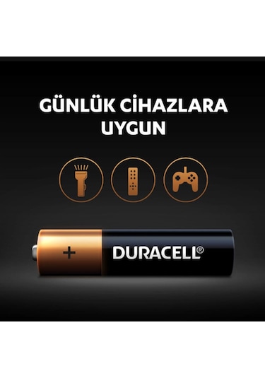 Duracell Alkalin AAA İnce Kalem Pil 4'lü Paket (LR03 / MN2400)