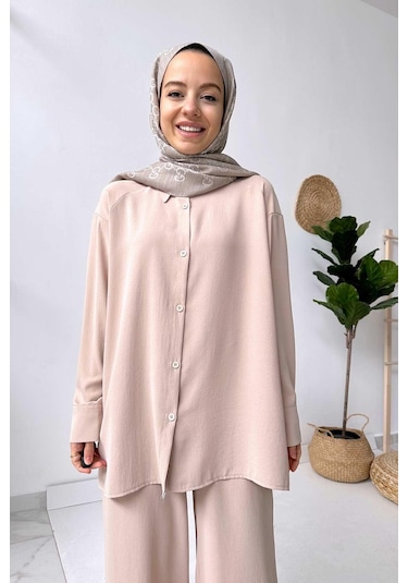 Kahijab Pearly Takım - Bej