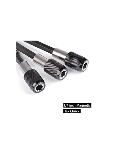 Ximistore9 105 Dönüşlü Elektrikli Tornavida Ucu Seti - 7 Parça Manyetik Kilitli Adaptörlü, Dar Alanlar İçin