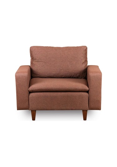 Lungo Modüler Berjer - Açık Kahve Keten Açık Kahverengi